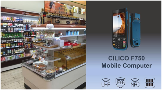 L'ordinateur mobile robuste Cilico F750 améliore l'efficacité de l'opération d'entreposage.